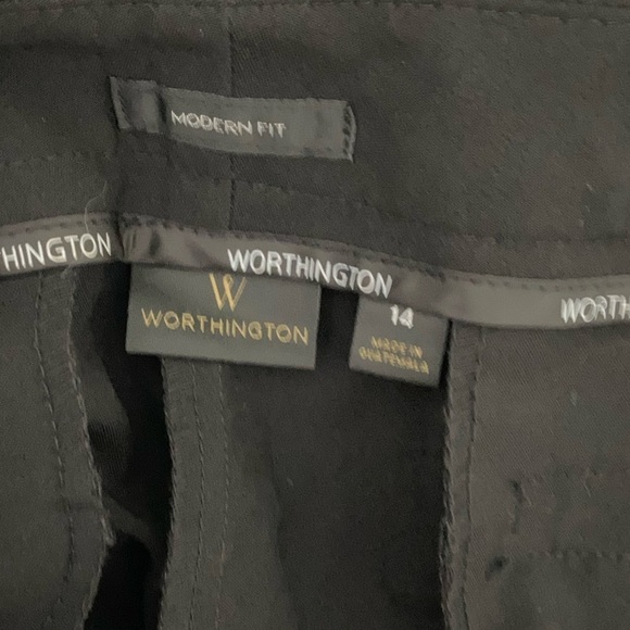 Worthington Modern Fit Trouser Leg Dress Pants NWT Size 14 - Picture 6 of 7